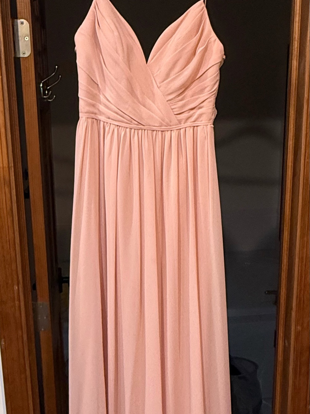 Hailey Paige Blush Pink Chiffon Gown